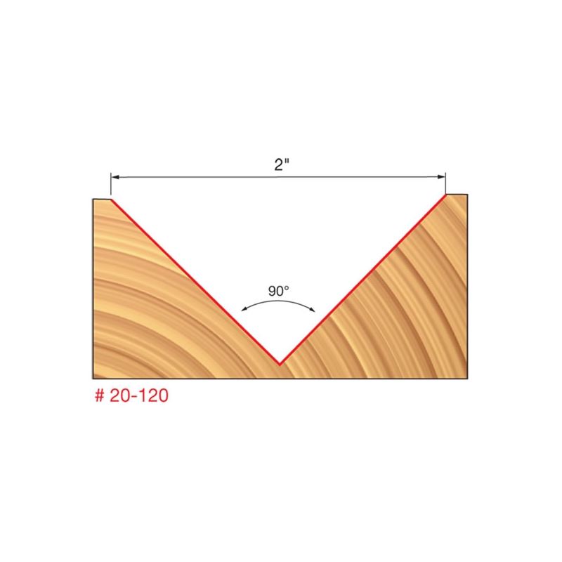 Freud | 20-120 2 (Dia.) V Grooving Bit