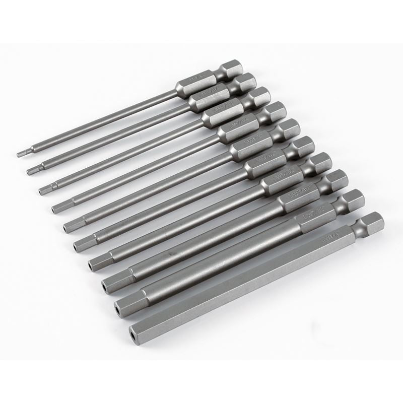 Wiha Security Hex Inch Power Blades 10 piece set