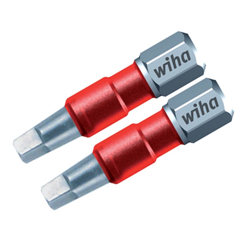 Wiha Terminator Impact Insert Bit Square #2 Pack of 2 Bits