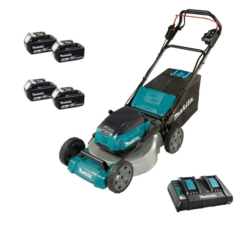 Makita DLM532PT4 21in 18Vx2 LXT Self Propelled Cordless Lawn Mower Kit