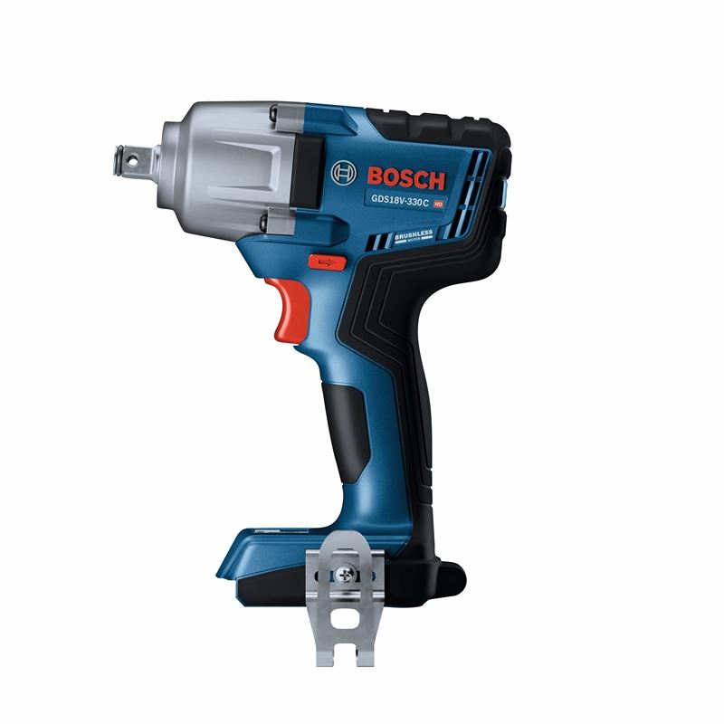 Bosch GDS18V-330CN 18V Brushless Connected-Ready 1/2 In. Mid-Torque Impact Wrench with Friction Ring and Thru-Hole (Bare Tool)