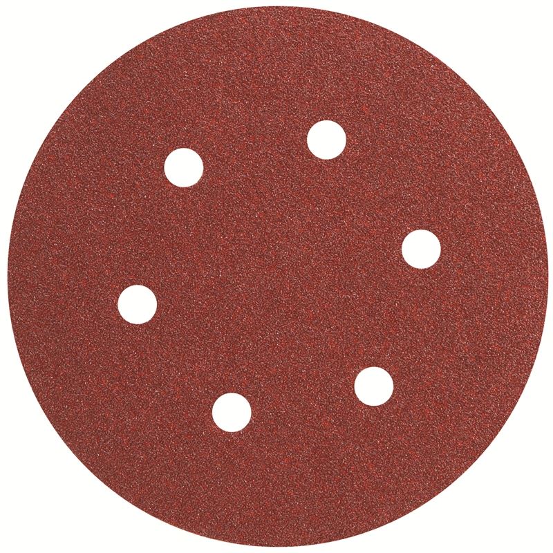 Bosch | SR6R180 5 Piece 6 In. 180 Grit Hook Loop Sanding Disc