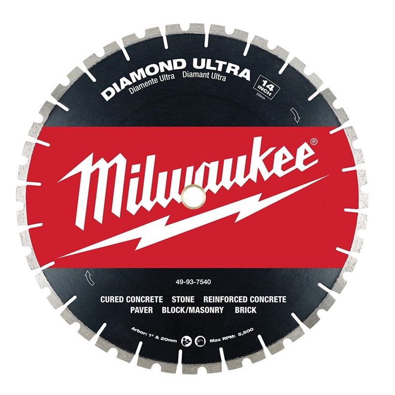 Milwaukee 49-93-7540 14 in Diamond Ultra Segmented Blade