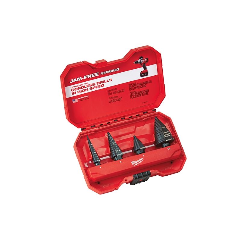 Milwaukee 48-89-9223 Step Drill Bit Set (4 PC)S
