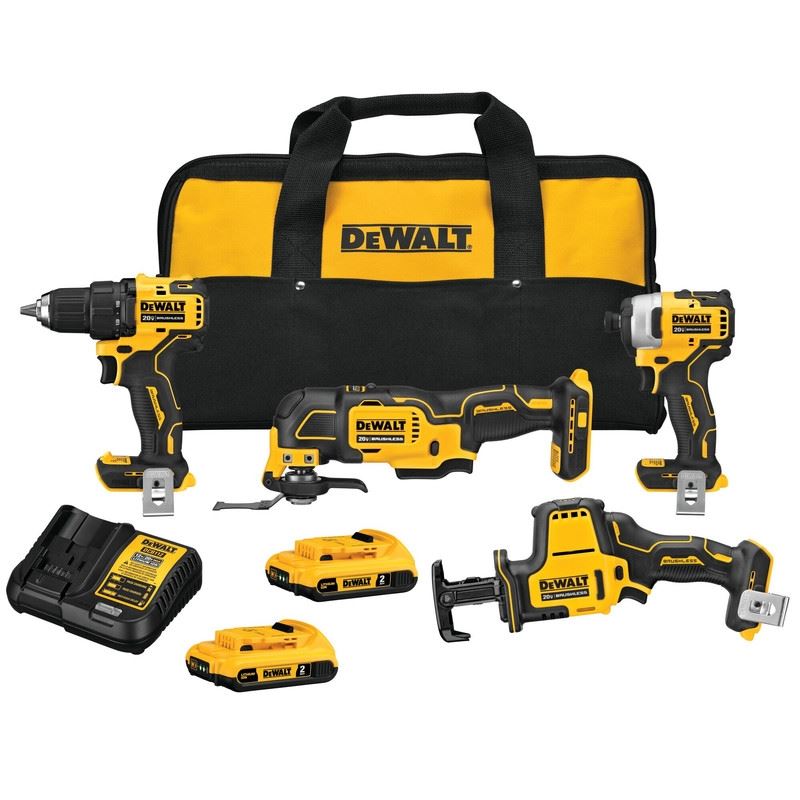 DEWALT DCK489D2 ATOMIC 20V MAX Brushless Cordless 4-Tool Combo Kit