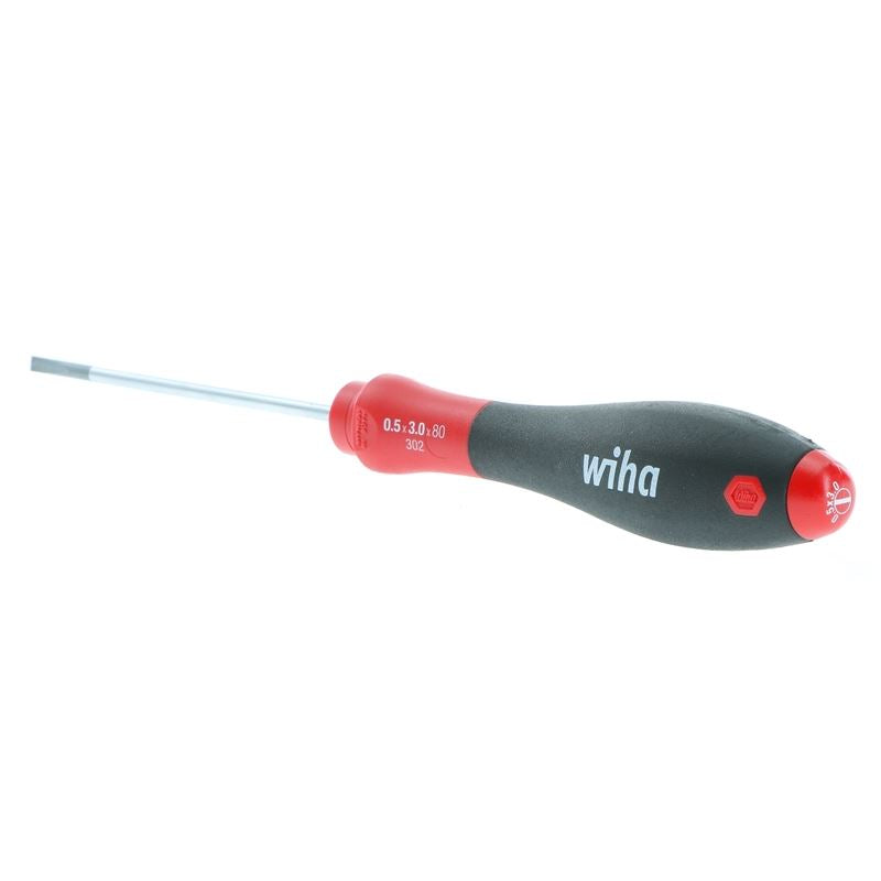 Wiha SoftFinish Slotted Driver 3.0 x 80mm
