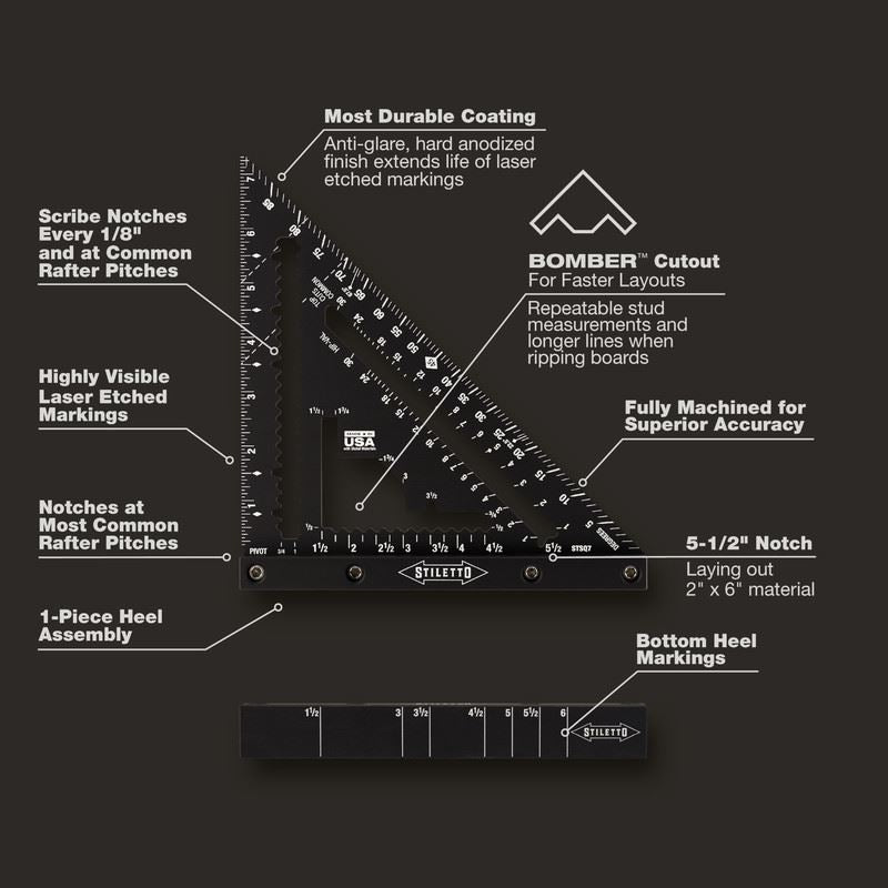 STILETTO STSQ7 7in Carpenter Square