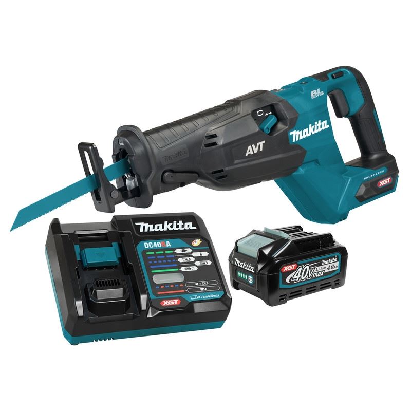 Makita JR002GM102 40V MAX XGT Li-Ion Brushless Cordless Reciprocating Saw w/ AVT and XPT (4.0 Ah Kit)