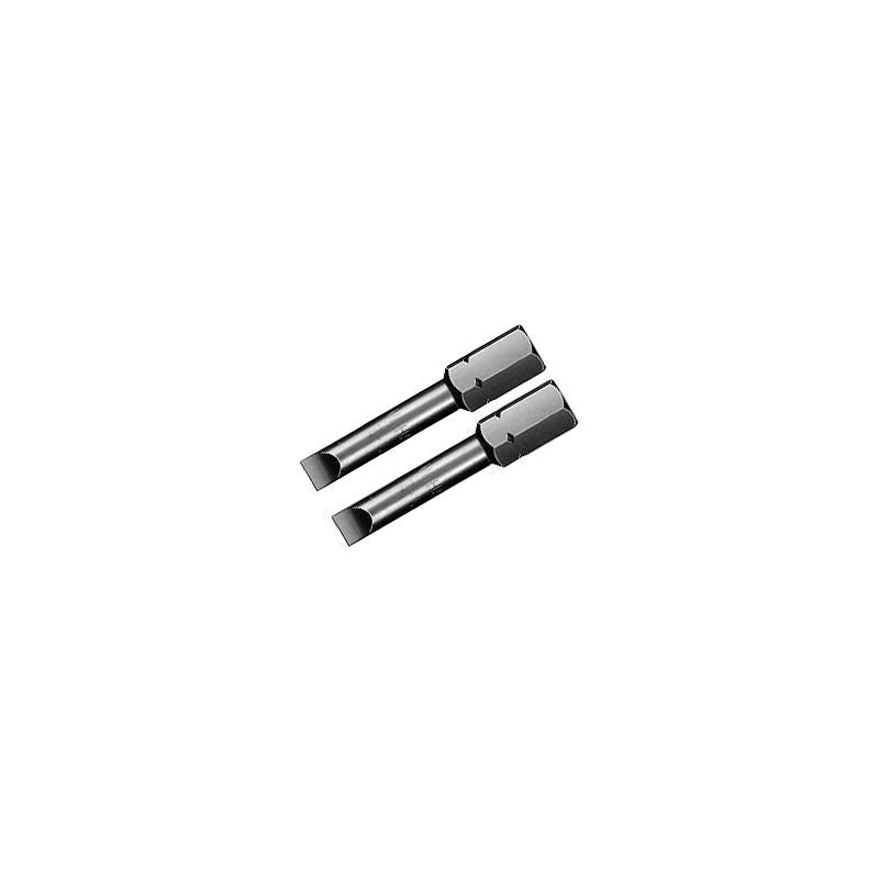 Wiha Slotted Insert Bit On 5/16in Hex 10.0 Pack of 2 Bits