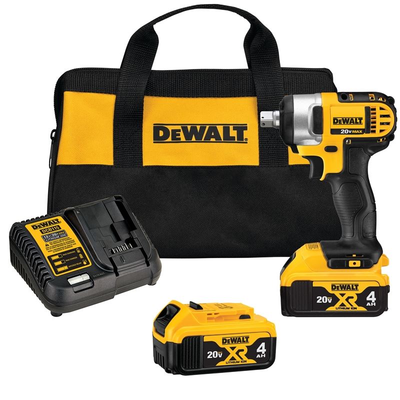 DEWALT | DCF880M2 20V MAX* Lithium-Ion 1/2" Impact Wrench Kit