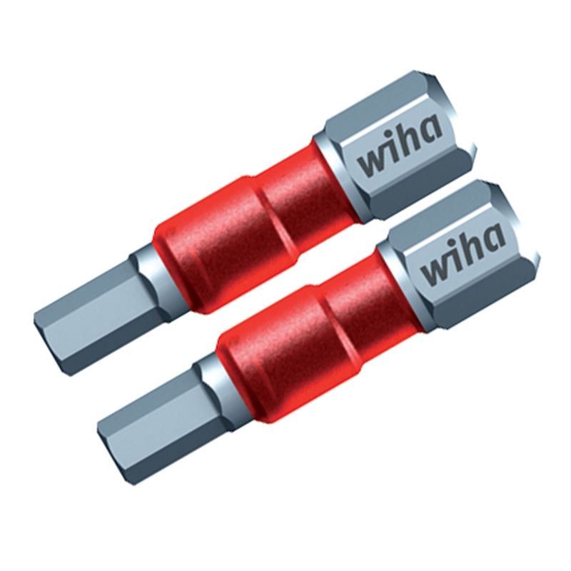 Wiha Terminator Impact Insert Bit Hex 4.0mm Pack of 2 Bits
