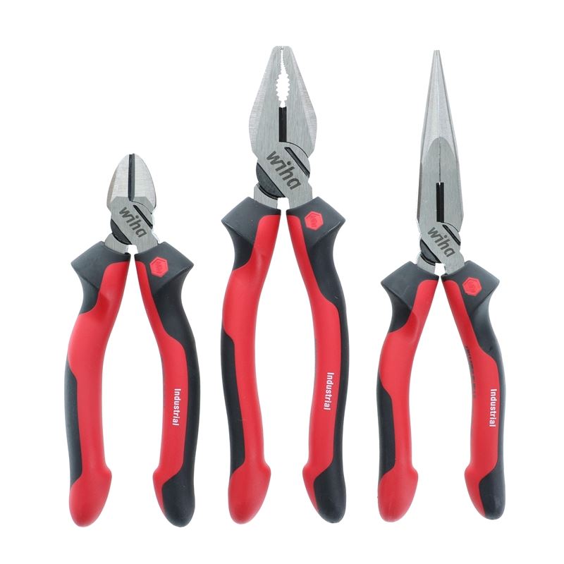 Wiha Industrial Pliers SoftGrip 3 Piece