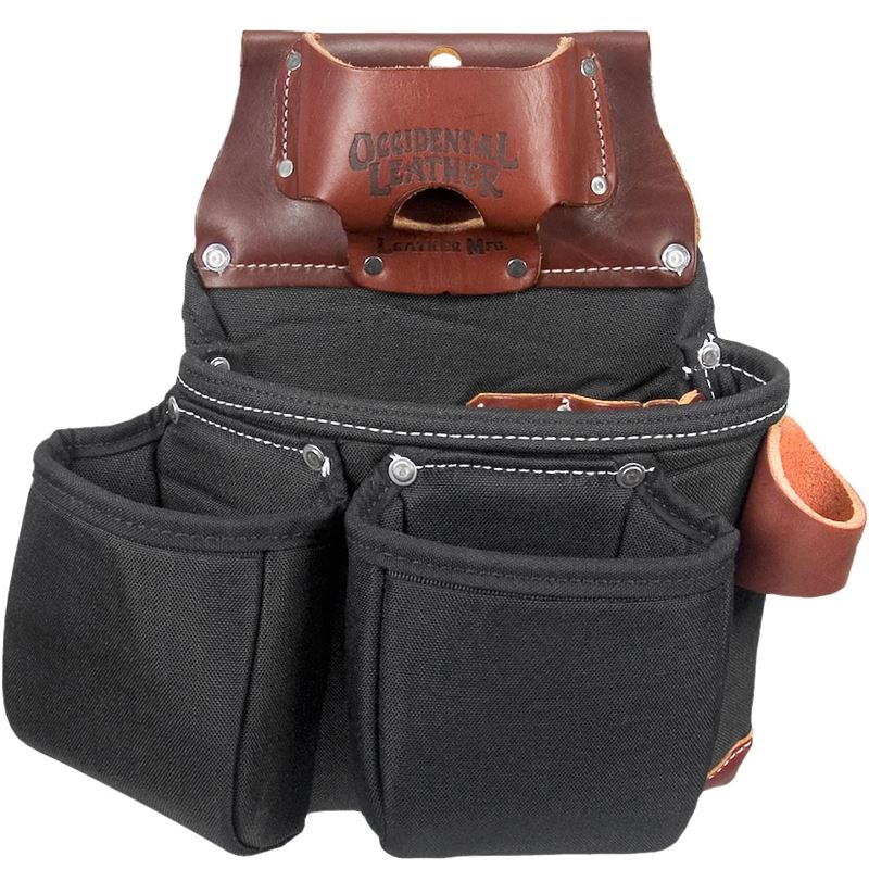 OCCIDENTAL LEATHER B8018DB - OxyLights 3 Pouch Tool Bag - Black