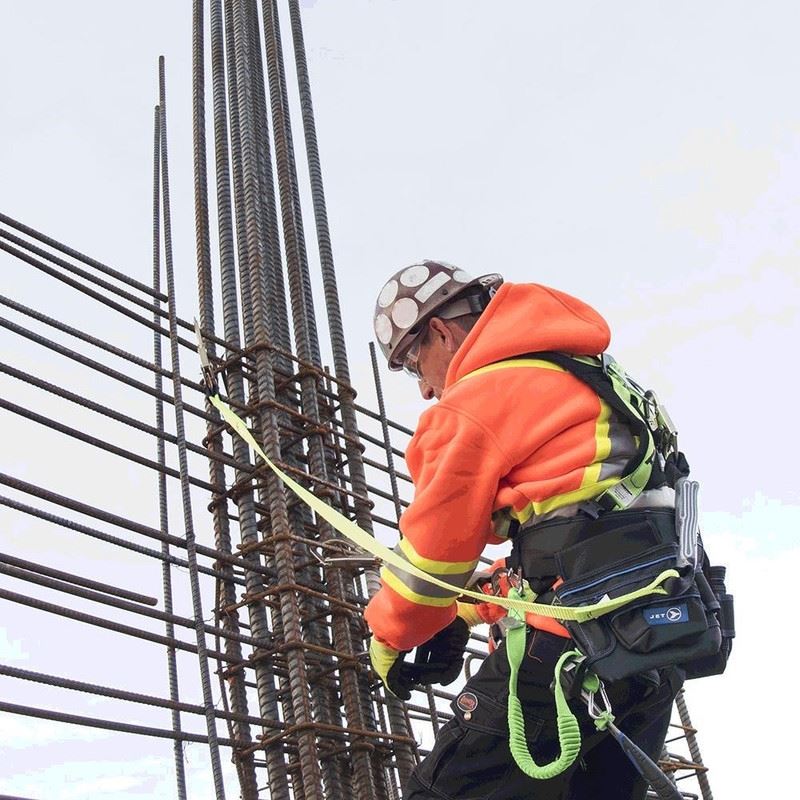 PEAKWORKS V8104626 6ft Shock Absorbing Lanyard With Form Hook