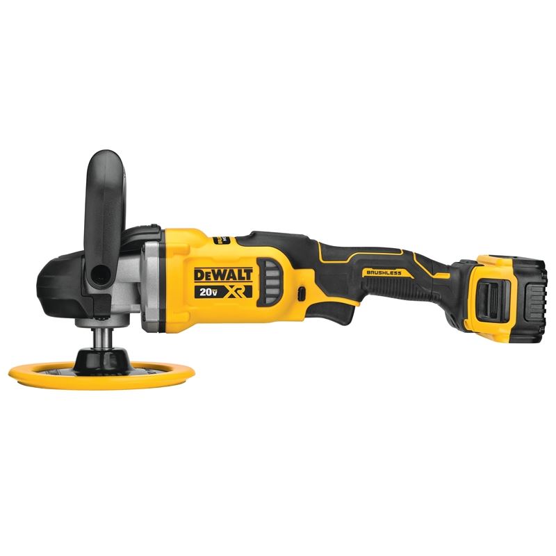 DEWALT DCM849P2 20V MAX* XR® 7 in. (180mm) Cordless Variable Speed Rotary Polisher Kit