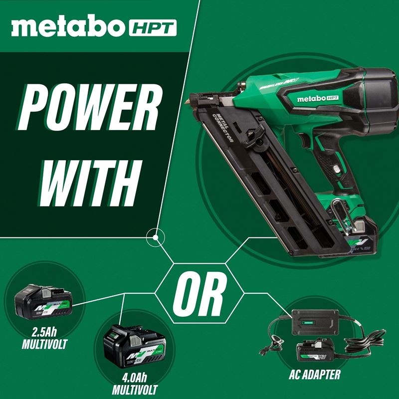 metabo HPT NR3665DA 36V Cordless Metal Connector Nailer