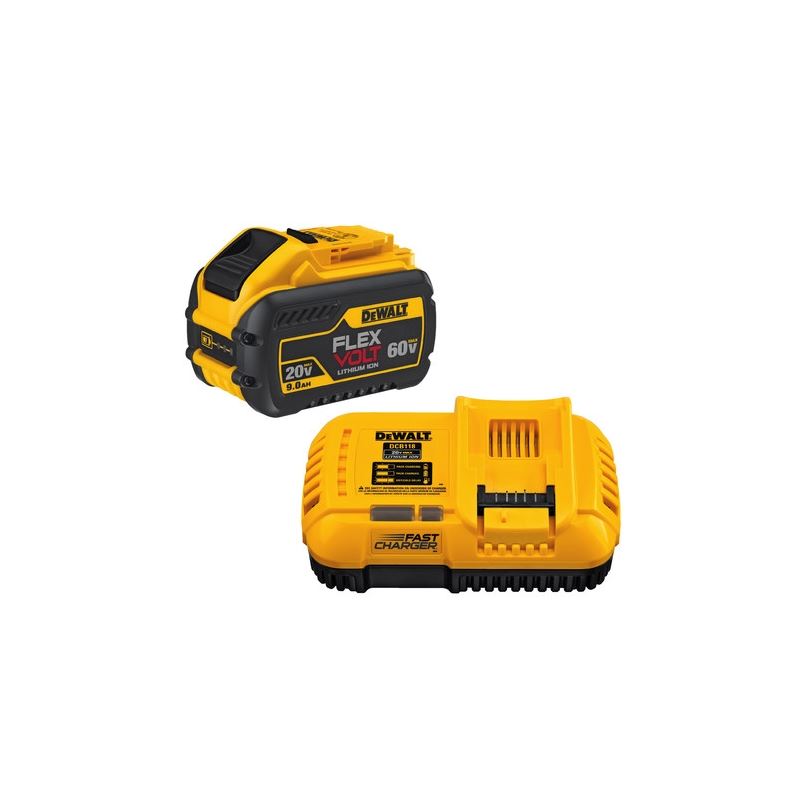 DEWALT DCB118X1 60V Cordless Lithuim-Ion 9.0 Ah FLEXVOLT Fan-Cooled Fast Charger