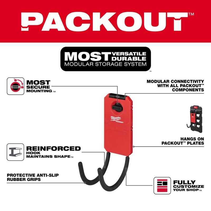 Milwaukee 48-22-8331 PACKOUT 6in Curved Hook