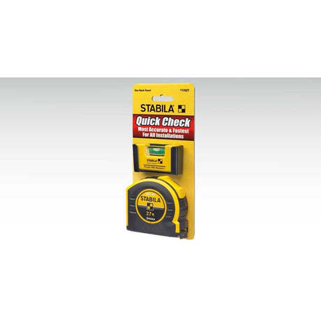 STABILA 11927 Quick Check 27ft Tape/Pocket Level Pro Set