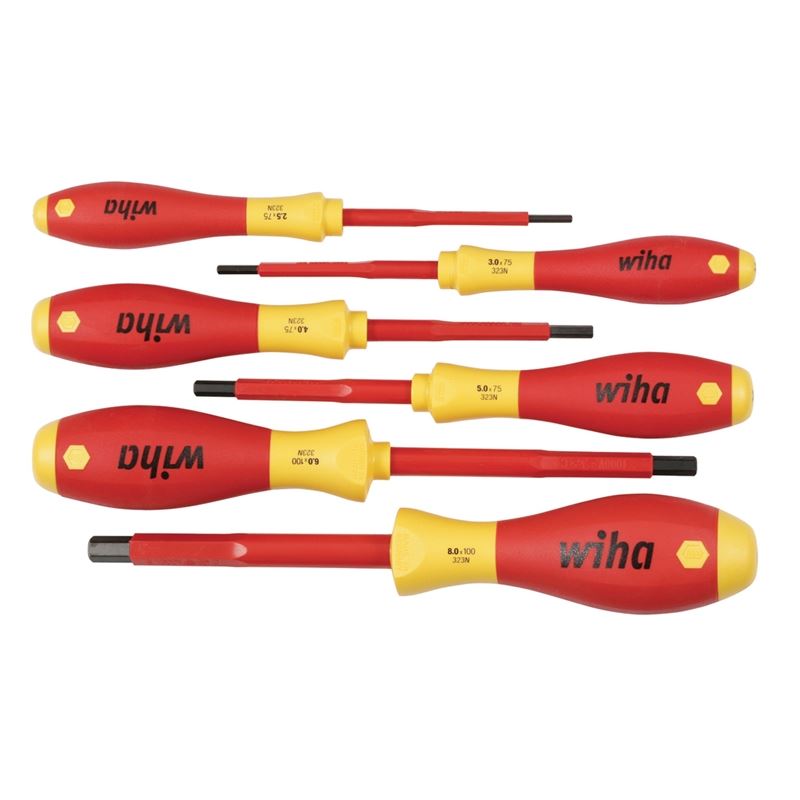 Wiha Insulated Hex Metric Screwdriver 6 Piece Set