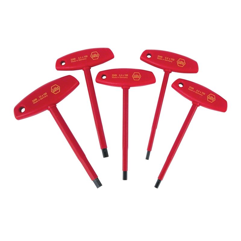 Wiha Insulated T-Handle Hex Metric 5 Piece Set