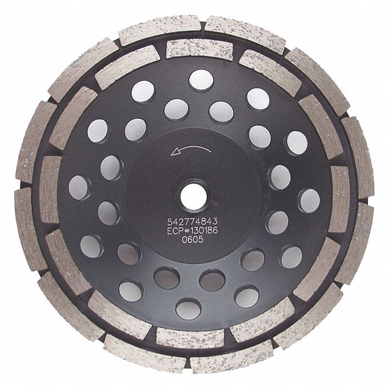 Husqvarna 542774843 7 in Segmented Vari-Grind Double Row Diamond Cup Wheel