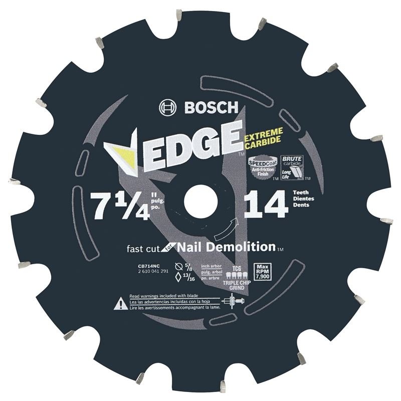 Bosch | CB714NC 7 - 1/4 In. 14 Tooth Edge Circular Saw Blade for Nail Demolition - Mississauga Hardware Centre IncBOSCHCB714NC