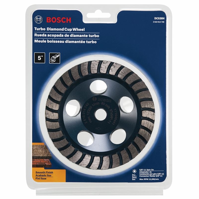 Bosch | DC530H 5 In. Turbo Row Diamond Cup Wheel - Mississauga Hardware Centre IncBOSCHDC530H