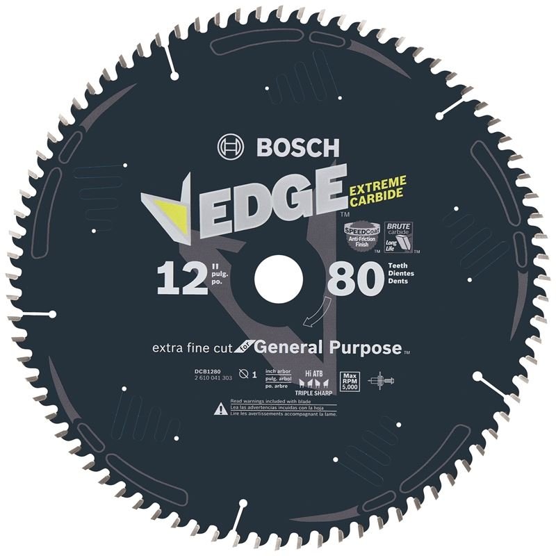 Bosch | DCB1280 12 In. 80 Tooth Edge Circular Saw Blade for Extra - Fine Finish - Mississauga Hardware Centre IncBOSCHDCB1280
