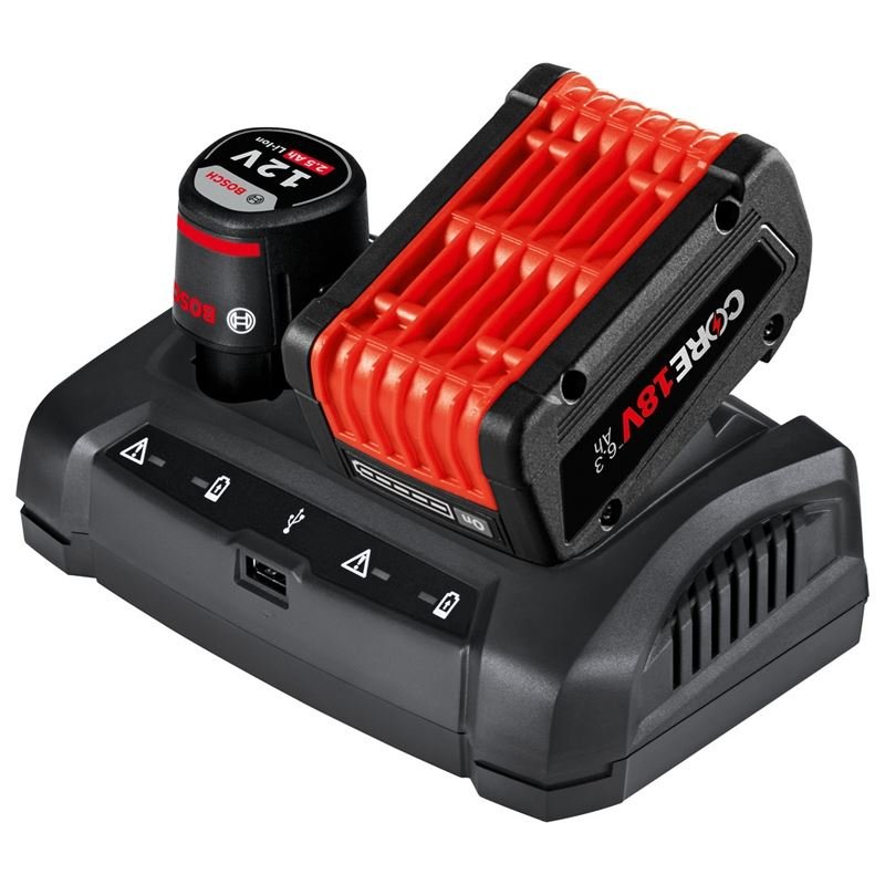 BOSCH GAX1218V - 30 18V/12V Dual - Bay Lithium - Ion Battery Charger - Mississauga Hardware Centre IncBOSCHGAX1218V-30