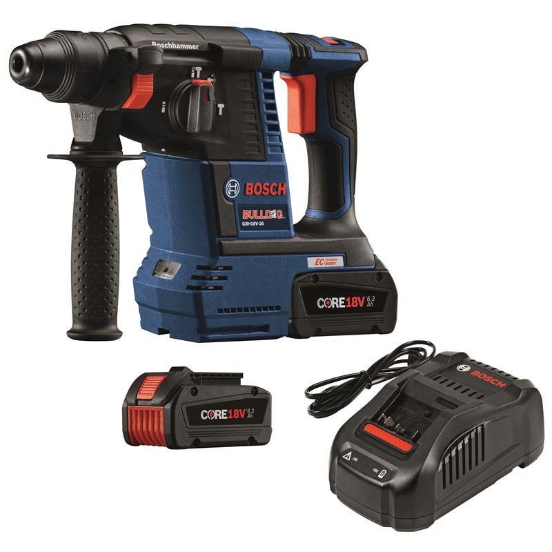 Bosch | GBH18V - 26K24 18V EC Brushless 1 In. SDS - plus Rotary Hammer Kit with 18V 6.3 Ah Batteries | BFP - Mississauga Hardware Centre IncBOSCHGBH18V-26K24