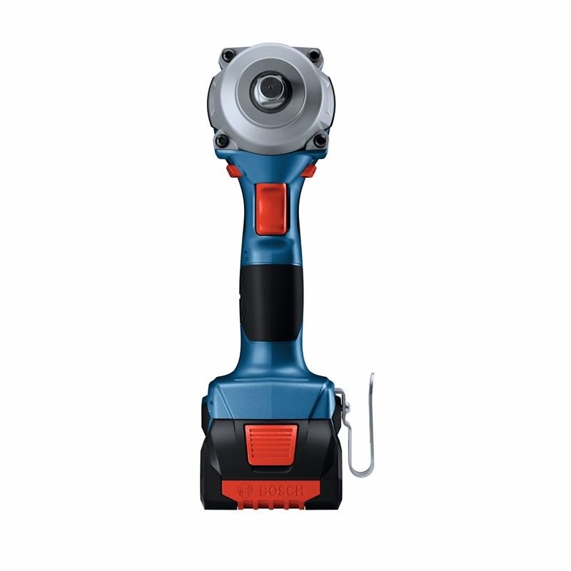 Bosch GDS18V - 330CB25 18V Brushless Connected - Ready 1/2 In. Mid - Torque Impact Wrench Kit with Frictin Ring and Thru - Hole and (2) CORE 18V 4.0 Ah Compact Batteries - Mississauga Hardware Centre IncBoschGDS18V-330CB25