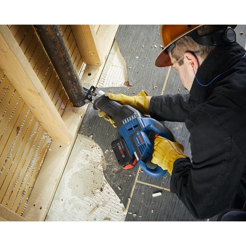 Bosch GSA18V - 125K14A 18V EC Brushless 1 - 1/4 In. - Stroke Multi - Grip Reciprocating Saw Kit with (1) CORE18V 8.0 Ah Performance Battery - Mississauga Hardware Centre IncBOSCHGSA18V-125K14A