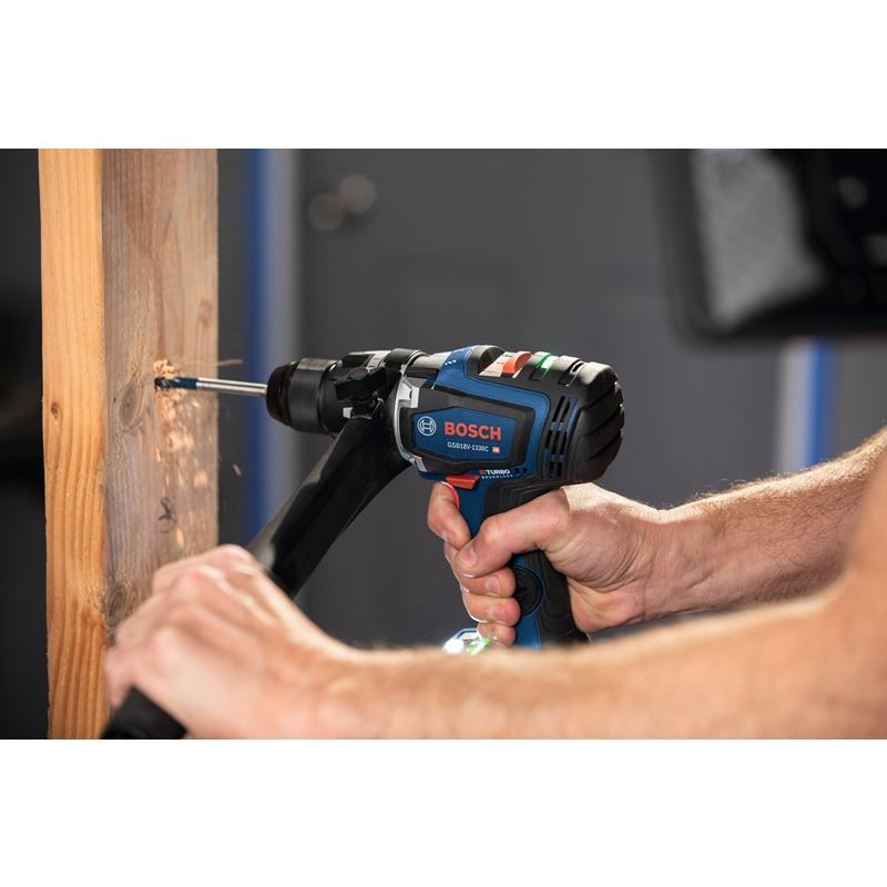 Bosch GXL18V - 260B26 18V 2 - Tool Combo Kit with Connected - Ready 1/2 In. Hammer Drill/Driver, Connected - Ready Two - In - One 1/4 In. and 1/2 In. Bit/Socket Impact Driver/Wrench, (1) CORE 18V 8.0 Ah Performance Battery and (1) CORE 18V 4.0 Ah Compact Battery - Mississauga Hardware Centre IncBOSCHGXL18V-260B26