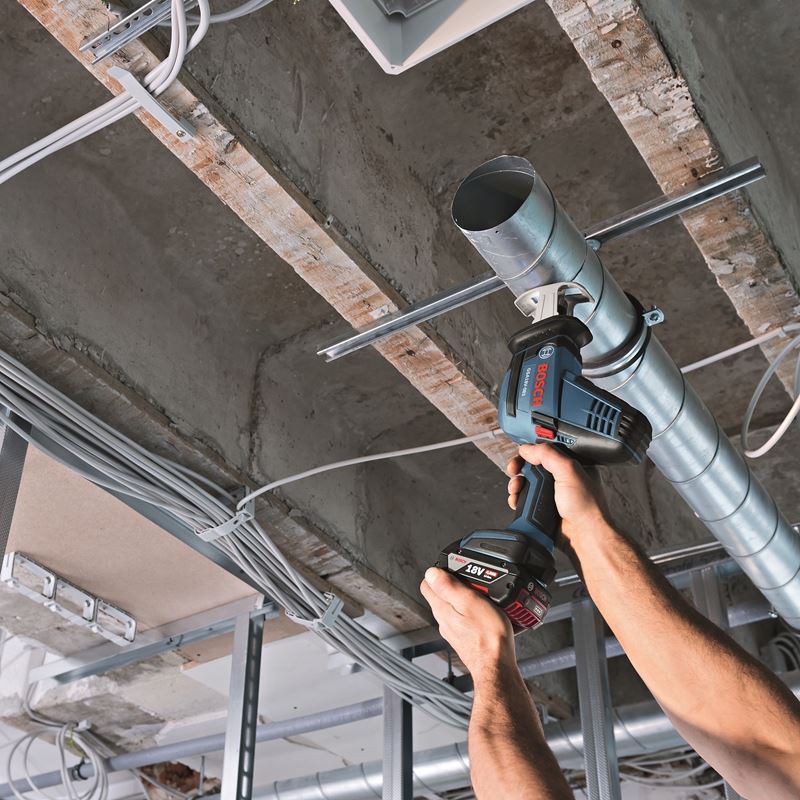 Bosch GXL18V - 496B22 18 V 4 - Tool Combo Kit with Compact Tough 1/2 In. Drill/Driver, 1/4 In. and 1/2 In. Two - In - One Bit/Socket Impact Driver, Compact Reciprocating Saw and LED Worklight - Mississauga Hardware Centre IncBOSCHGXL18V-496B22