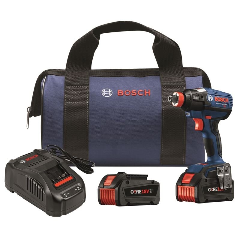 Bosch | IDH182 - B24 18 V EC Brushless 1/4 and 1/2 In. Socket - Ready Impact Driver Kit w/(2) Batteries | BFP - Mississauga Hardware Centre IncBOSCHIDH182-B24