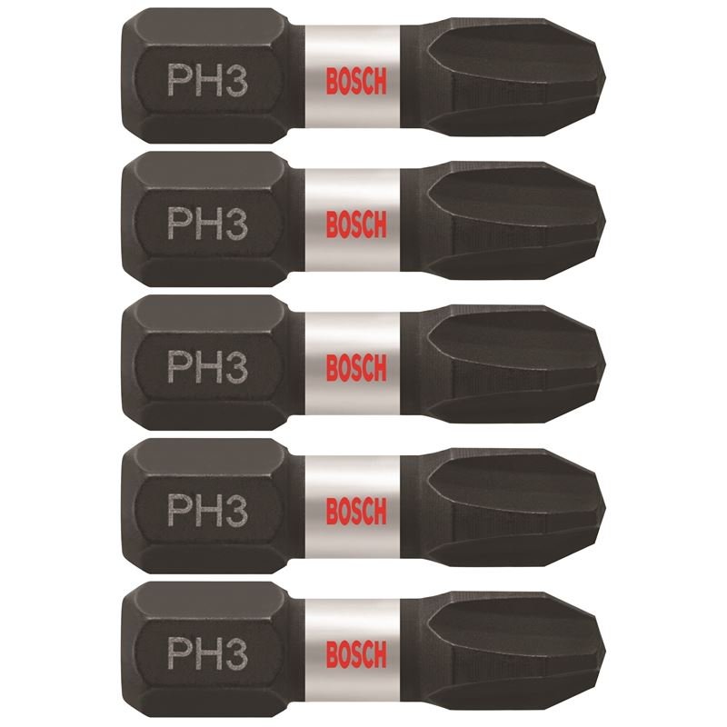 Bosch | ITPH3105 5 pc. Impact Tough 1 In. Phillips 3 Insert Bits - Mississauga Hardware Centre IncBOSCHITPH3105