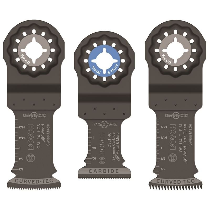 Bosch | OSL003VP 1 - 1/4 In. Starlock High - Carbon Steel Xtra - clean Clean Carbide Plunge Cut Blades 3 pk. - Mississauga Hardware Centre IncBoschOSL003VP