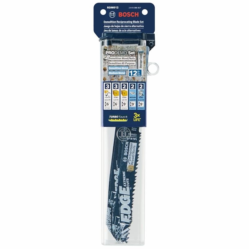 Bosch RDM012 12 pc. Edge Pro - Demo Reciprocating Saw Blade Set - Mississauga Hardware Centre IncBoschRDM012