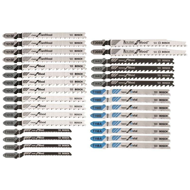 Bosch | T30C 30 pc. T - Shank Wood and Metal Cutting Jig Saw Blade Set - Mississauga Hardware Centre IncBoschT30C