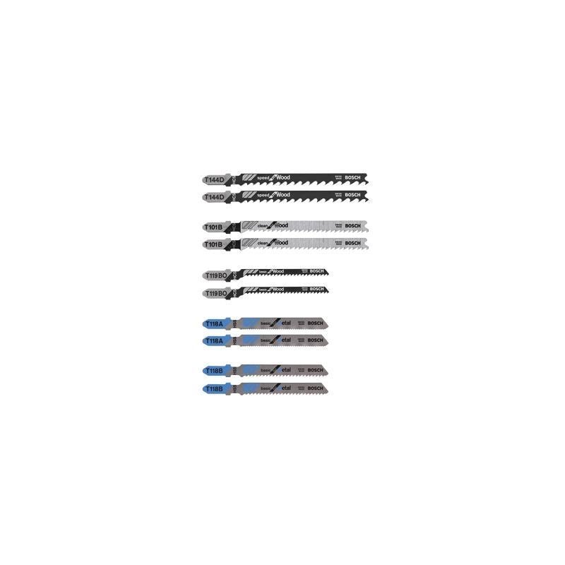 Bosch | T5002 10 Piece Wood and Metal Cutting T - Shank Jig Saw Blade Set - Mississauga Hardware Centre IncBoschT5002