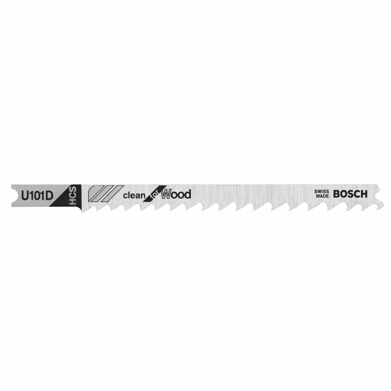 Bosch | U101D 5 Pieces 4" 6 TPI Clean for Wood U - Shank Jig Saw Blades - Mississauga Hardware Centre IncBOSCHU101D