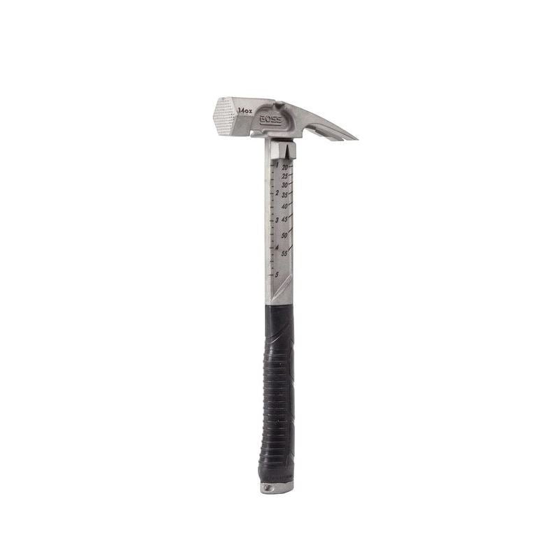 BOSS HAMMER 14oz PRO PLUS TITANIUM HAMMER - MILLED FACE - Mississauga Hardware Centre Inc