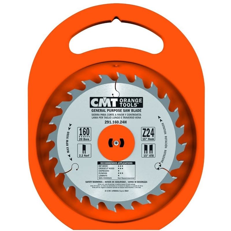 CMT 291.160.24H 160MM 24T 20MM General Purpose Blade for Festool - Mississauga Hardware Centre Inc