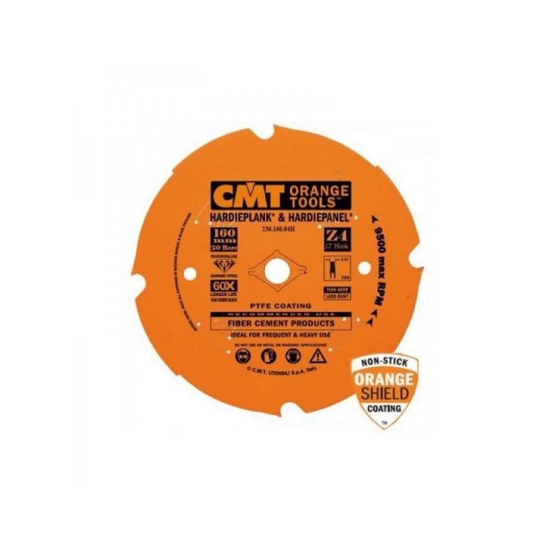 CMT Fibre Cement Blade - Mississauga Hardware Centre IncCMT ORANGE TOOLS236.160.04H