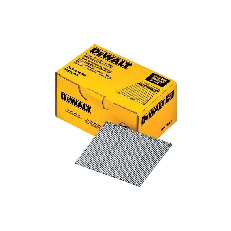 DEWALT 16ga 2 - 1/2" 20 - Degree Angled Finish Nail - Mississauga Hardware Centre IncDEWALTDCA16250