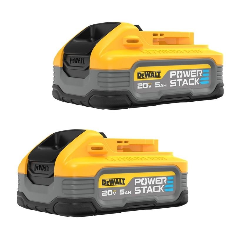 DEWALT DCBP520 - 2 20V MAX DEWALT POWERSTACK 5.0 Ah Battery 2 - Pack - Mississauga Hardware Centre IncDEWALTDCBP520-2