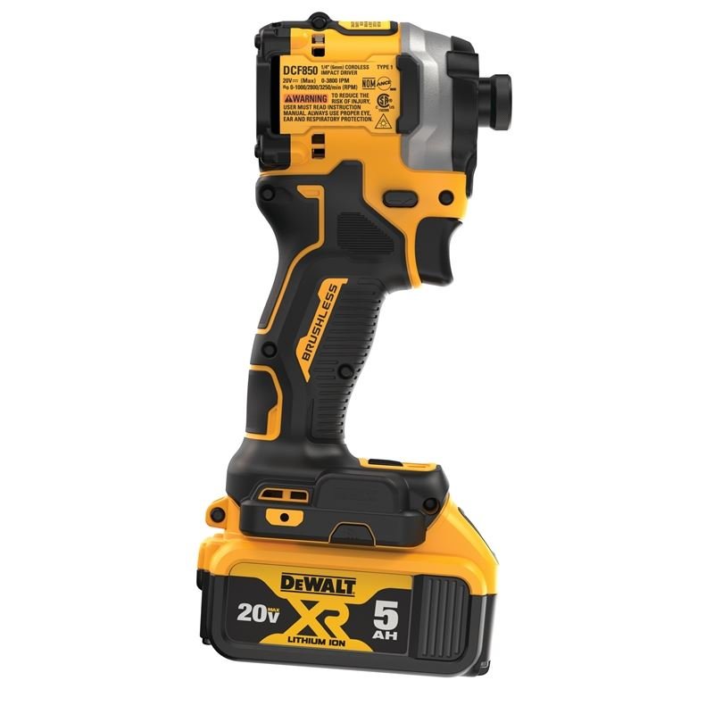 DEWALT DCF850P1 ATOMIC 20V MAX 1/4 IN. BRUSHLESS CORDLESS 3 - SPEED IMPACT DRIVER KIT - Mississauga Hardware Centre IncDEWALTDCF850P1