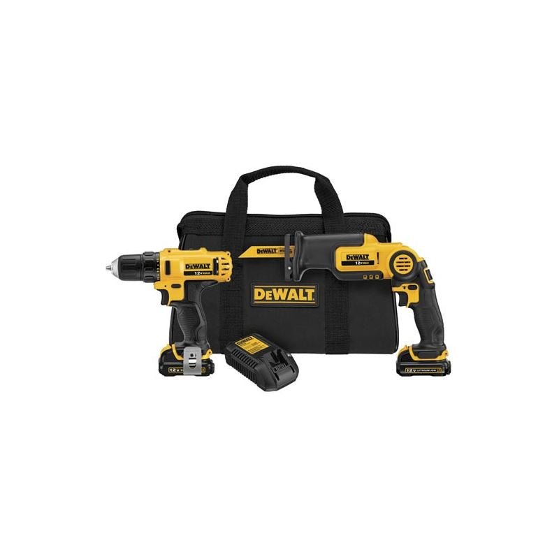 DEWALT | DCK212S2 12V MAX* Drill Driver Recip Combo Kit - Mississauga Hardware Centre IncDEWALTDCK212S2