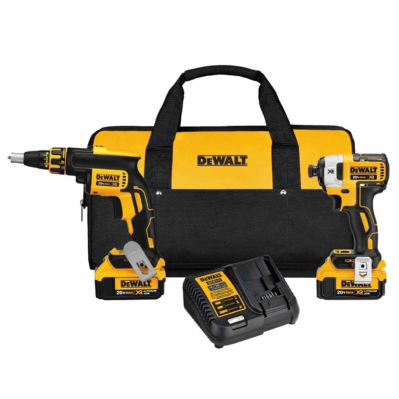 DEWALT DCK267M2 20V MAX* XR Drywall Screwgun and Impact Driver Kit (4.0Ah) - Mississauga Hardware Centre IncDEWALTDCK267M2